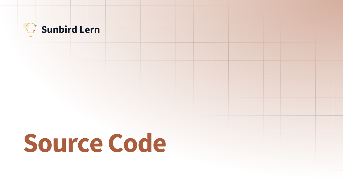 Source Code | Sunbird Lern